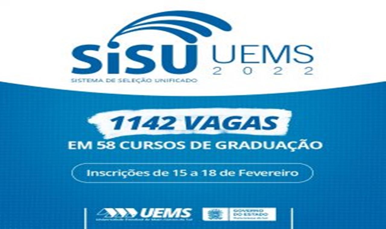 Com inscrições abertas até sexta-feira, UEMS oferta 1.142 vagas pelo Sisu