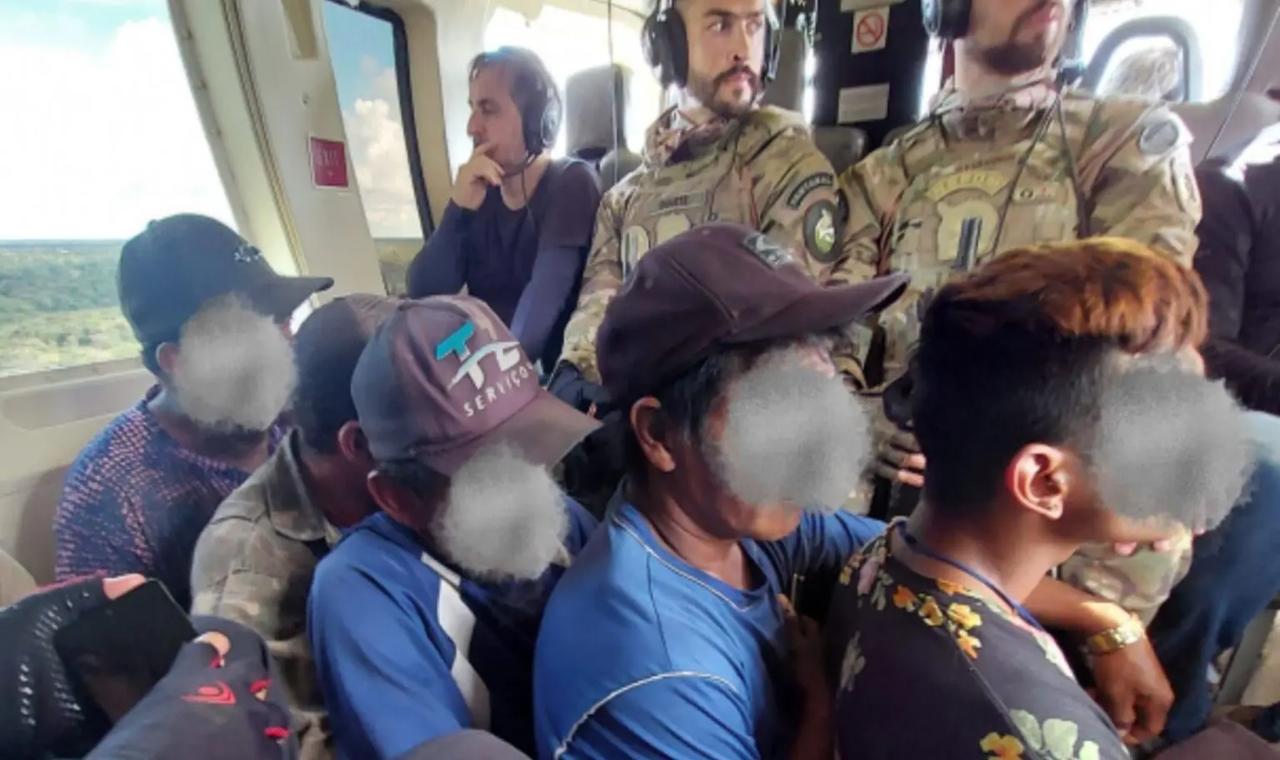 Isolados e em situação de escravidão, trabalhadores são resgatados de fazenda de helicóptero