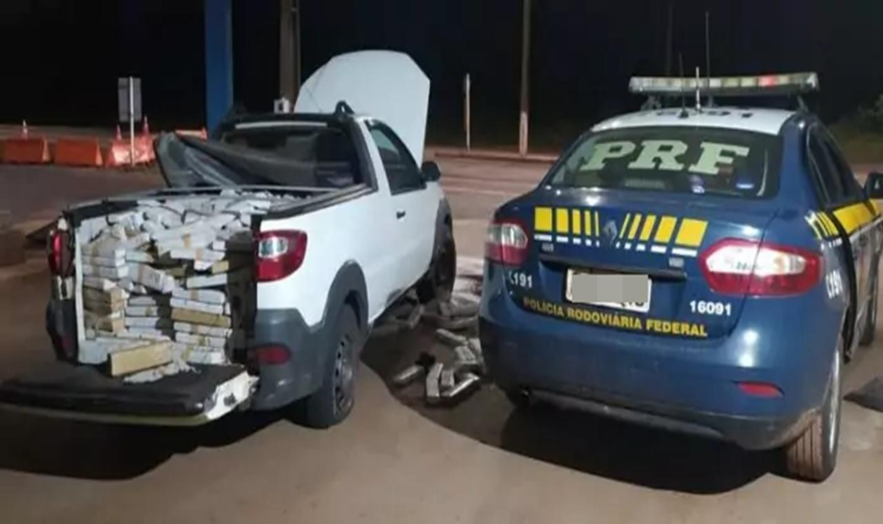723kg de maconha é apreendida pela PRF em Água Clara