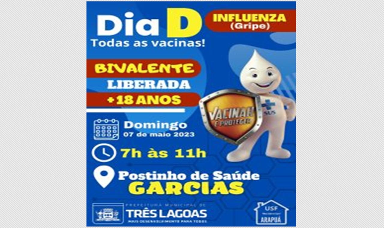 Distrito de Garcias terá “Dia D de Influenza” neste domingo (07)