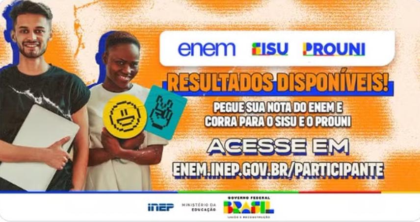 Enem 2023: resultado já está disponível para consulta, diz Inep; saiba como acessar e usar a nota