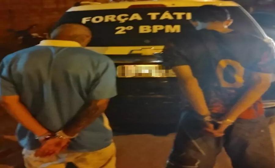 Em resposta rápida, Força Tática prende ladrões que roubaram e aterrorrizaram criança