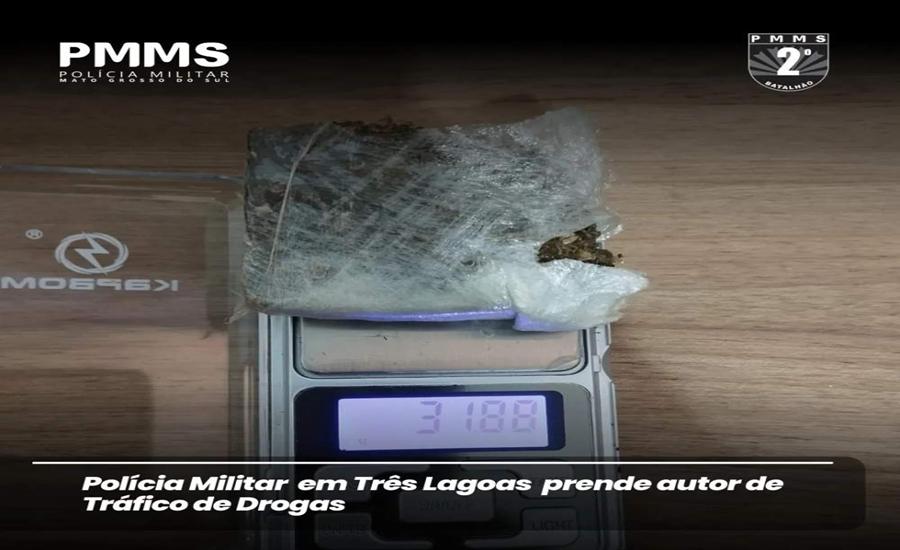 Acusado de atear fogo na casa da ex-mulher é preso por tráfico de drogas em Três Lagoas