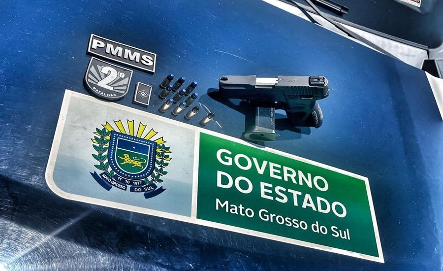Operação Boas Festas: 2º BPM Prende Homem em Três Lagoas por Porte Ilegal de Arma de Fogo de uso restrito.