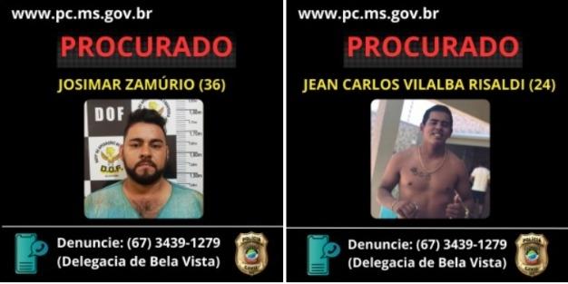 Polícia Civil solicita auxílio da população para localizar autores de roubo seguido de morte ocorrido em Bela Vista