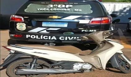 Adolescente é apreendido pela Polícia Civil em Três Lagoas após série de furtos de motos