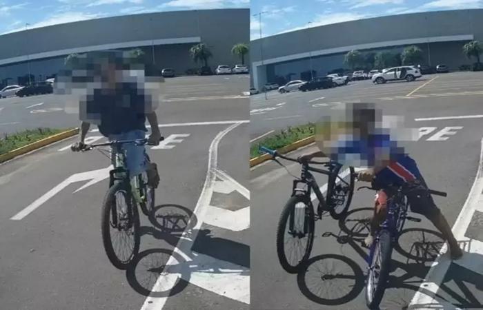 Crianças furtam bicicleta dentro de shopping em Três Lagoas