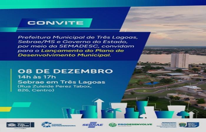 CIDADE EMPREENDEDORA – Prefeitura de Três Lagoas lança Plano de Desenvolvimento Municipal