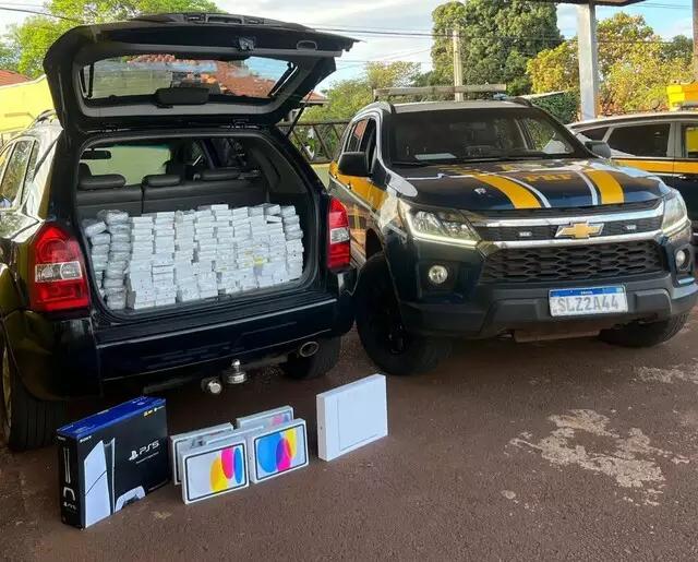 Médico é preso transportando R$ 2,2 milhões em iPhones e iPads