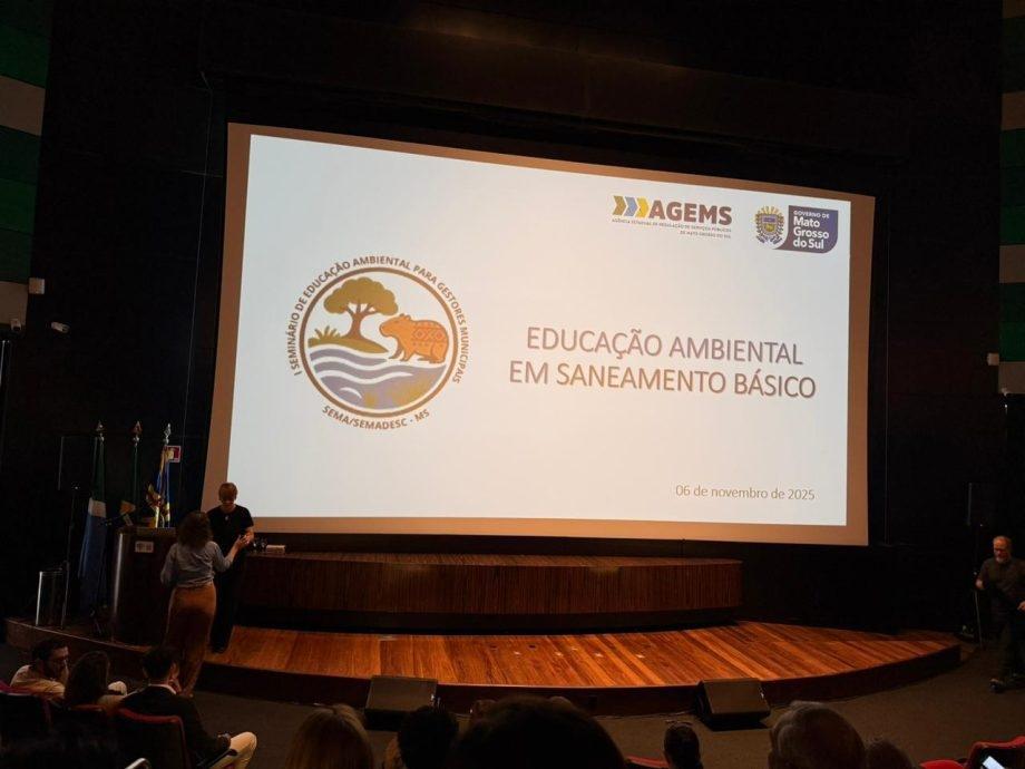 Representantes da SEMEA de TL participam do I Seminário de Educação Ambiental para Gestão Pública Municipal em Campo Grande