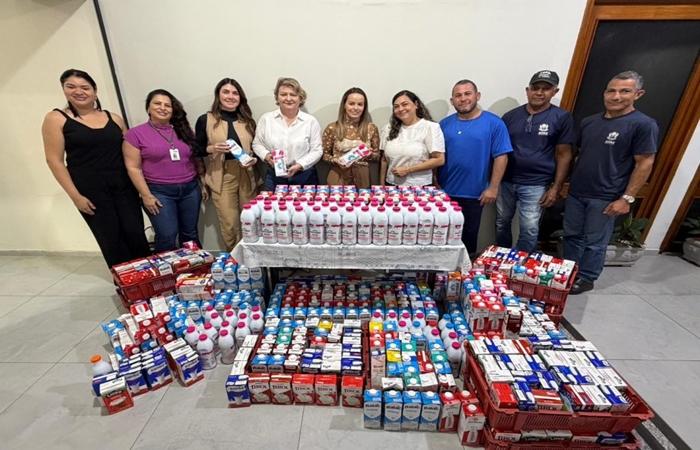 APAE de Três Lagoas recebe doação de 600 litros de leite arrecadados pelo curso de medicina da UFMS