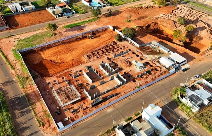 Obras da escola do Montanini e do CEI de tempo integral, que criarão 645 novas vagas, seguem avançando em Três Lagoas