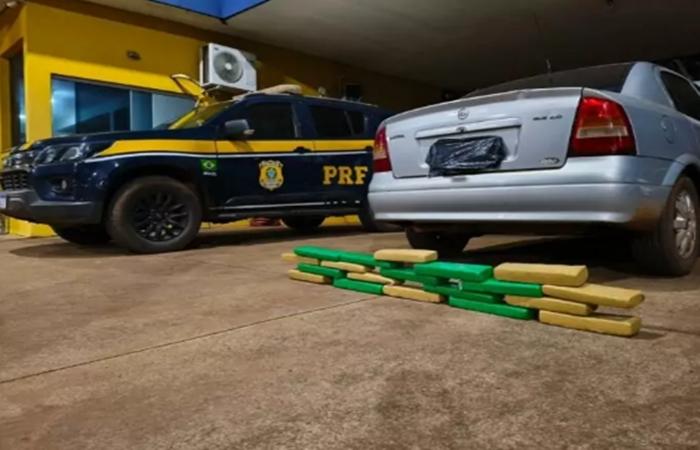 Após perseguição na BR 158, PRF apreende quase 20 kg de maconha