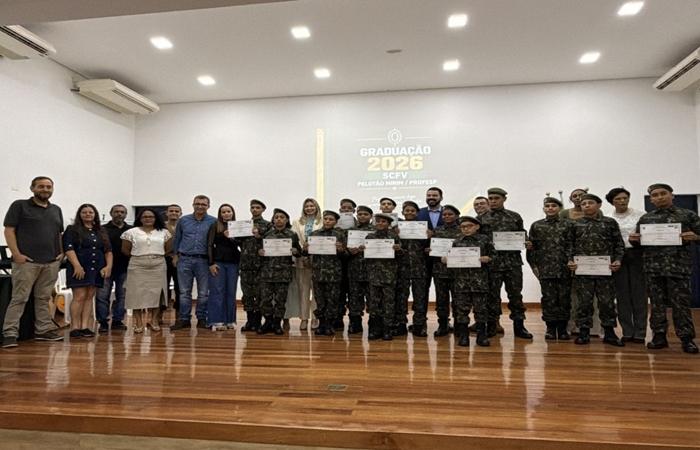 SCFV – Pelotão Mirim celebra formatura com destaque para disciplina e cidadania