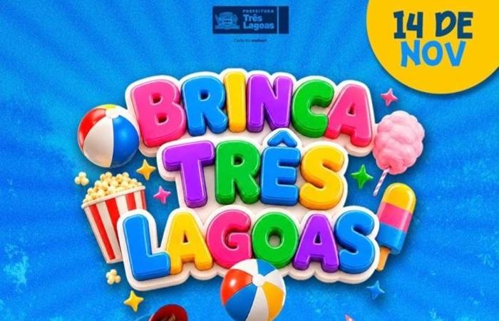 Brinca Três Lagoas acontece dia 14 de novembro na Lagoa Maior. CONFIRA A PROGRAMAÇÃO