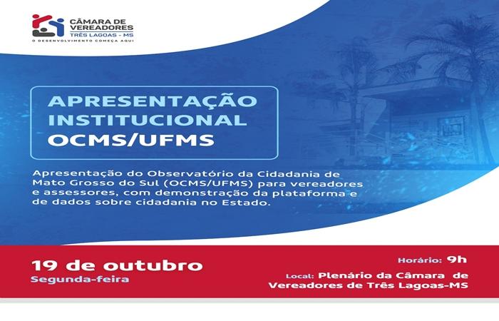 Câmara Municipal de Três Lagoas recebe Observatório da Cidadania de Mato Grosso do Sul para debater políticas públicas baseadas em evidências 