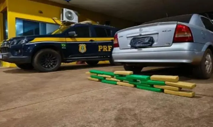 Após perseguição na BR 158, PRF apreende quase 20 kg de maconha