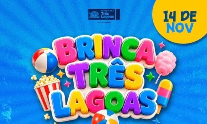 Brinca Três Lagoas: Prefeitura organiza programação gratuita para crianças na Lagoa Maior