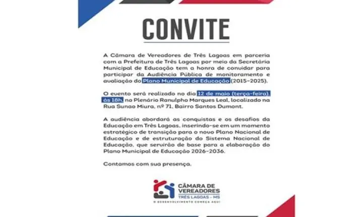 Câmara e prefeitura realizam audiência para debater conquistas e desafios na educação