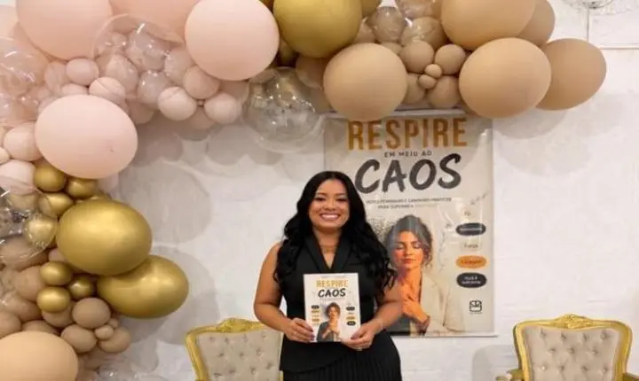 Coautora três-lagoense promove tarde de autógrafos do livro “Respire em Meio ao Caos”