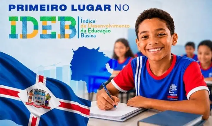 Educação de Três Lagoas conquista 1º lugar no IDEB entre os maiores municípios de Mato Grosso do Sul
