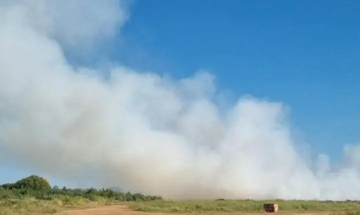 Incêndio interrompe recebimento de material no Buracão do Jupiá