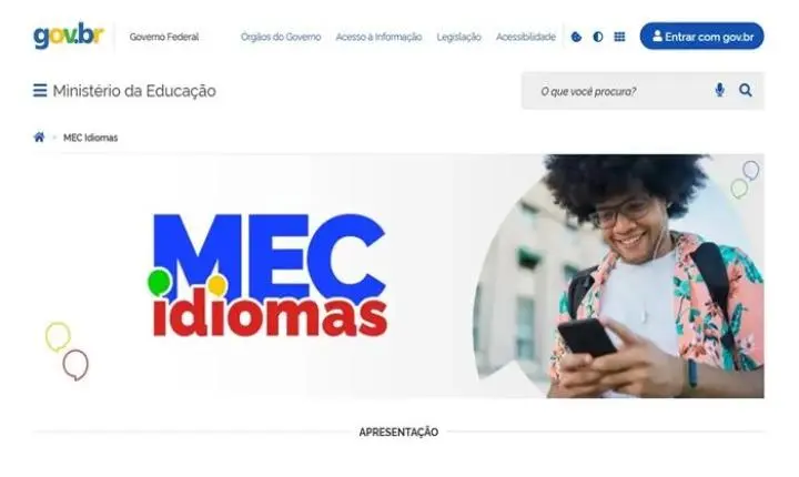 MEC Idiomas: nova plataforma oferta inglês e espanhol gratuitamente