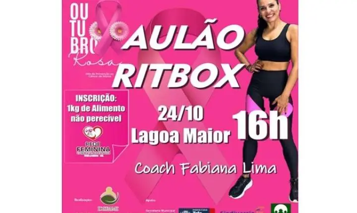 Prefeitura convida população para aulão de Ritbox em alusão ao Outubro Rosa
