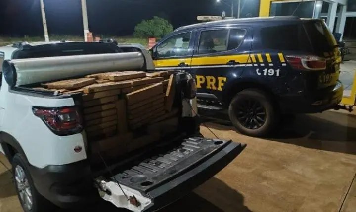 PRF apreende quase 800 quilos de maconha em ação na BR 158 em Três Lagoas