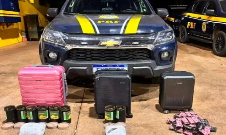 PRF intercepta carga de drogas e três mulheres acabam presas na BR 262 em Três Lagoas