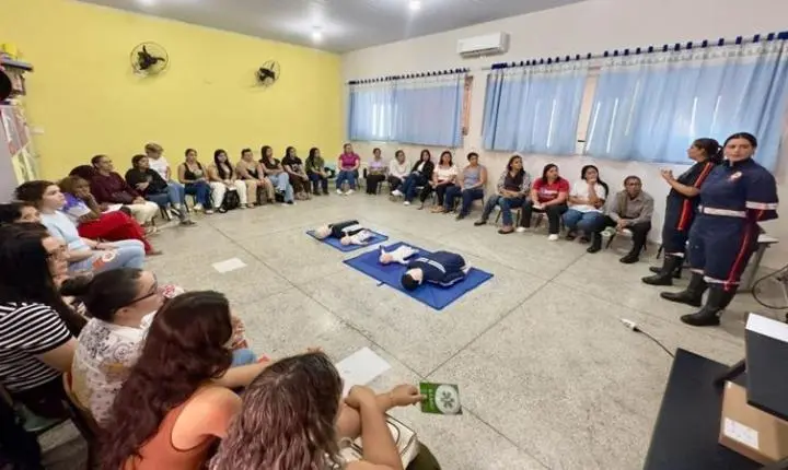 Projeto Criança Segura da SMS capacita profissionais da educação em primeiros socorros
