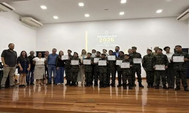 SCFV – Pelotão Mirim celebra formatura com destaque para disciplina e cidadania