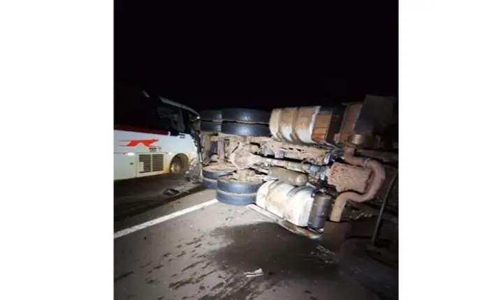 Tragédia na BR-262: ônibus atinge carreta com gado, deixa feridos e caos na pista