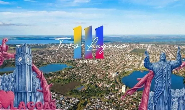 Três Lagoas celebra 111 anos com programação especial de entregas, homenagens, esporte, fé e desenvolvimento